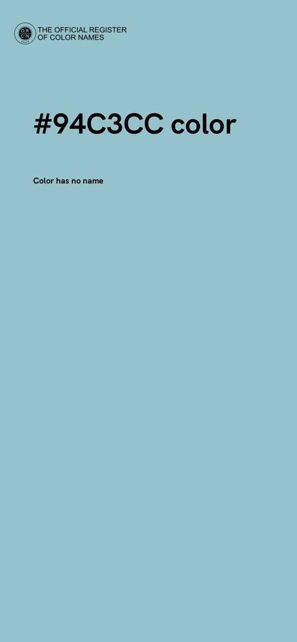 #94C3CC color image