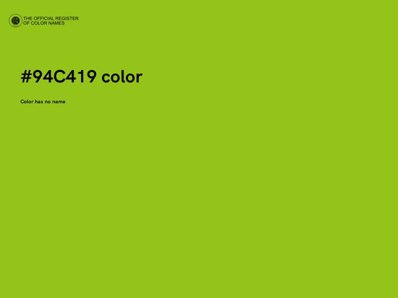 #94C419 color image