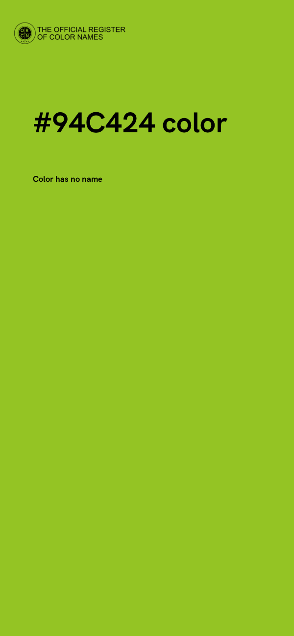 #94C424 color image
