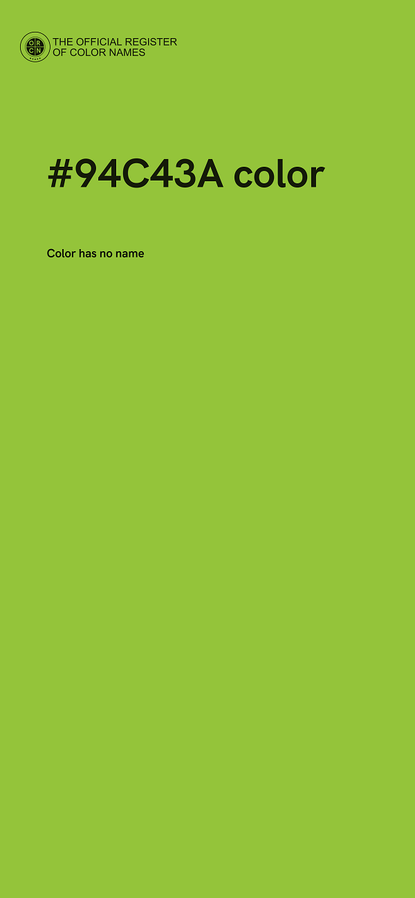 #94C43A color image