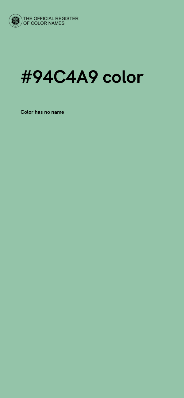 #94C4A9 color image