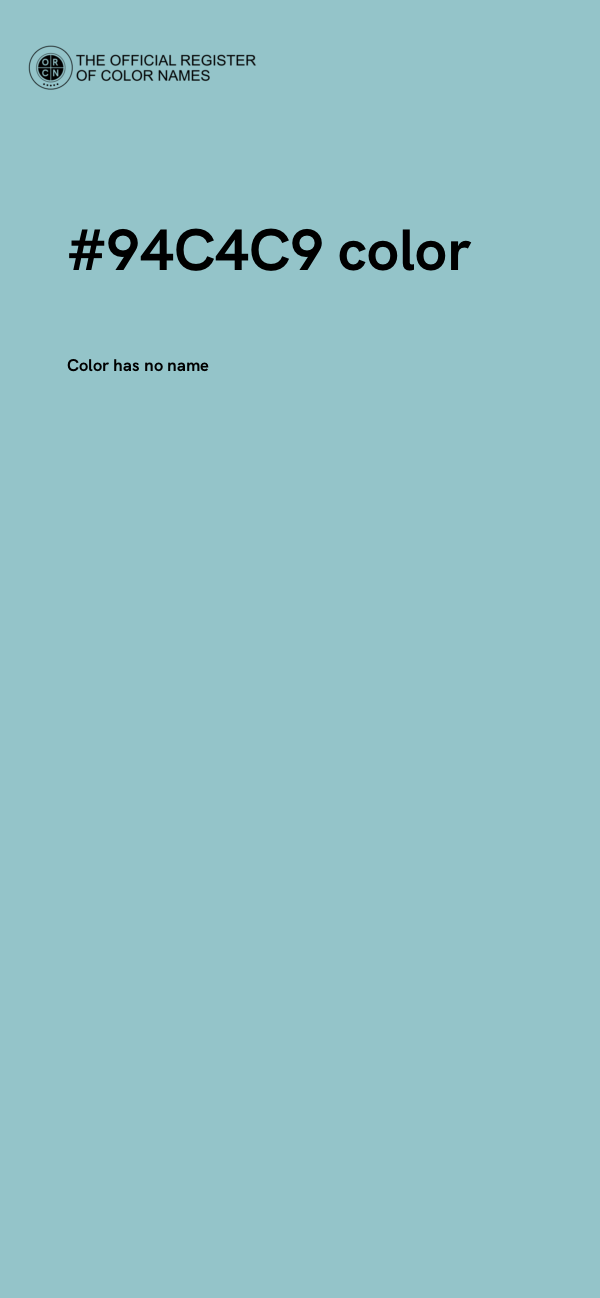 #94C4C9 color image