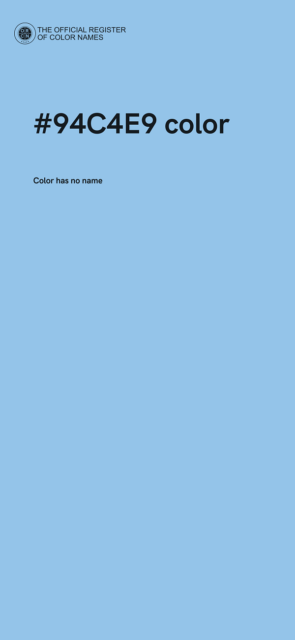 #94C4E9 color image