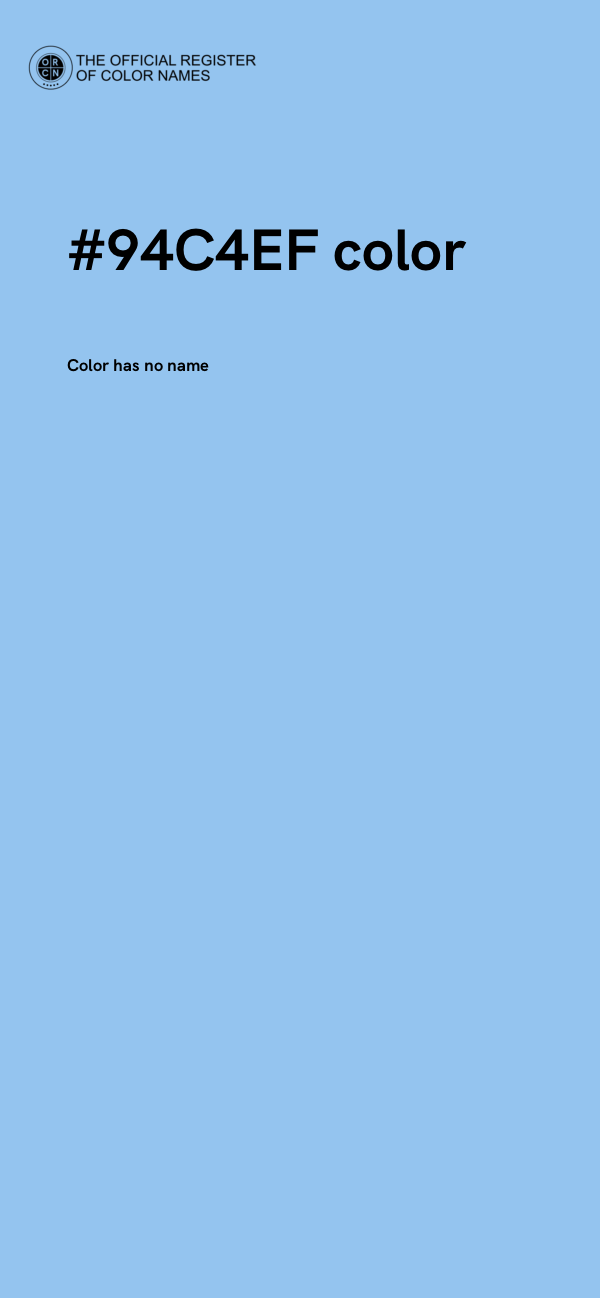 #94C4EF color image