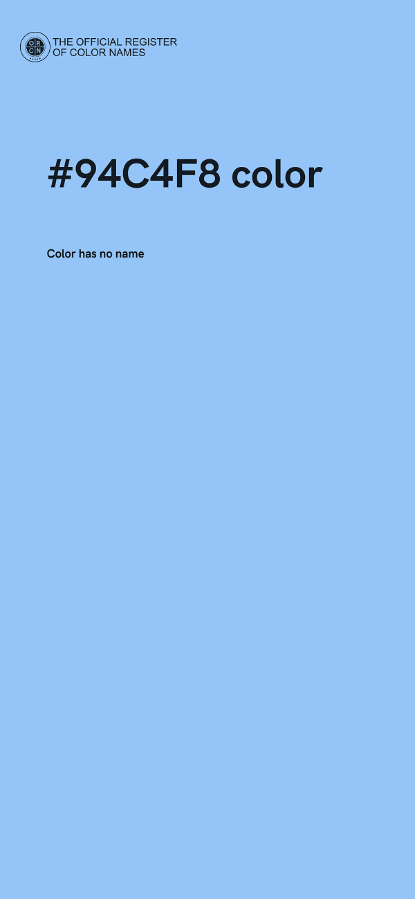 #94C4F8 color image