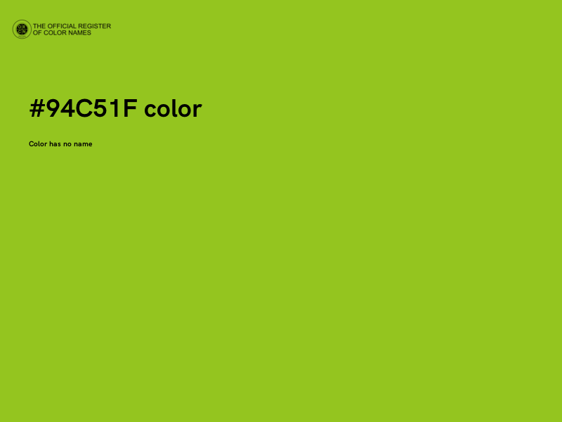 #94C51F color image