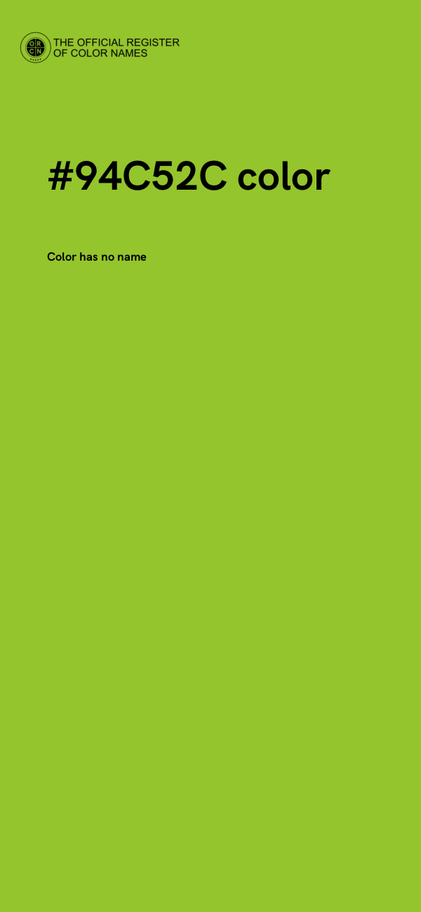 #94C52C color image