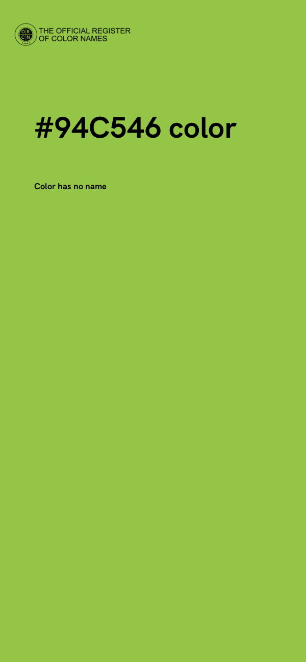 #94C546 color image