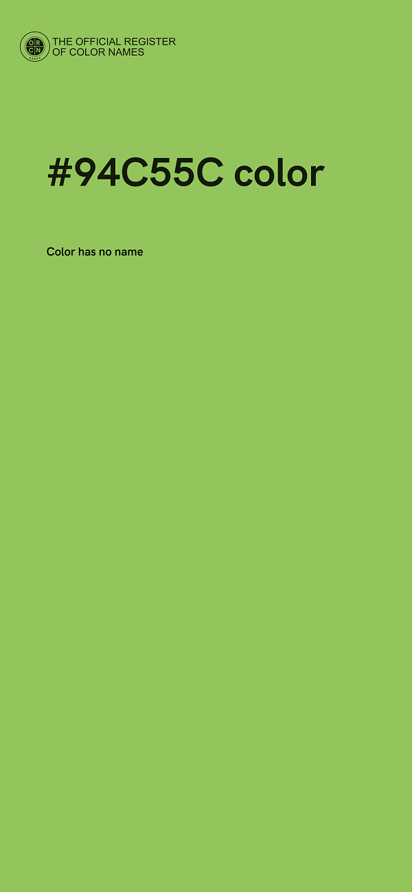 #94C55C color image