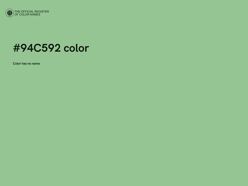 #94C592 color image