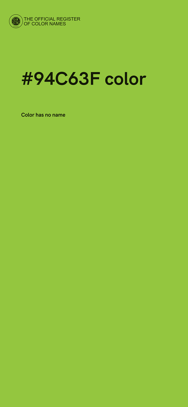 #94C63F color image