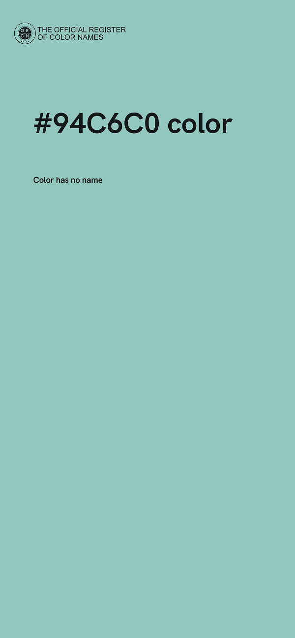 #94C6C0 color image