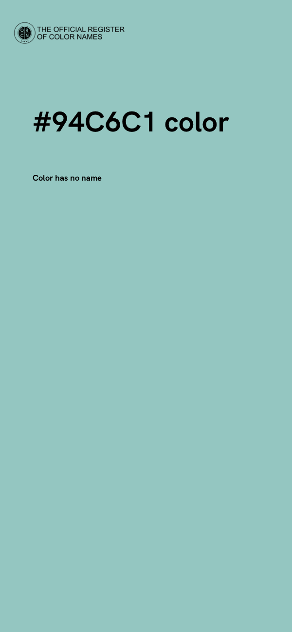 #94C6C1 color image