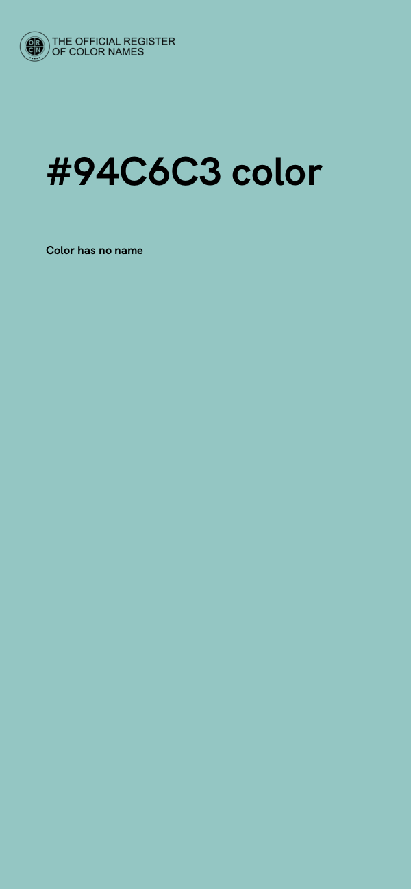 #94C6C3 color image
