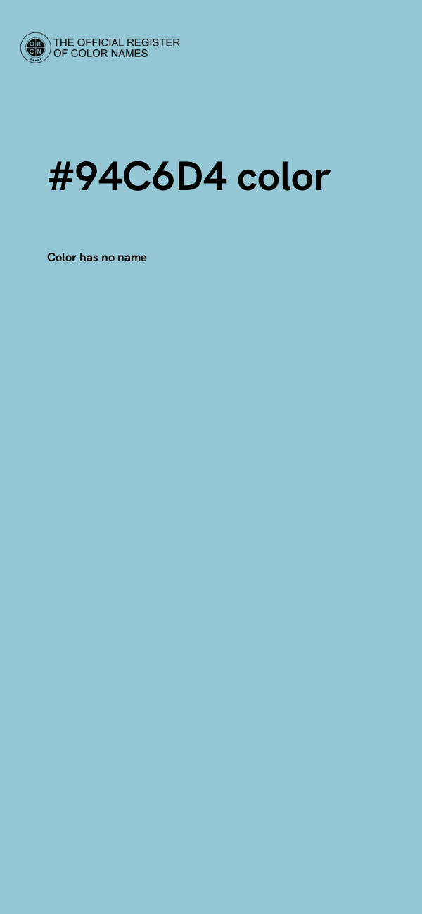 #94C6D4 color image