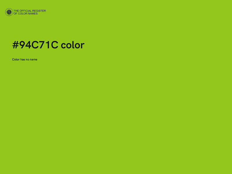 #94C71C color image