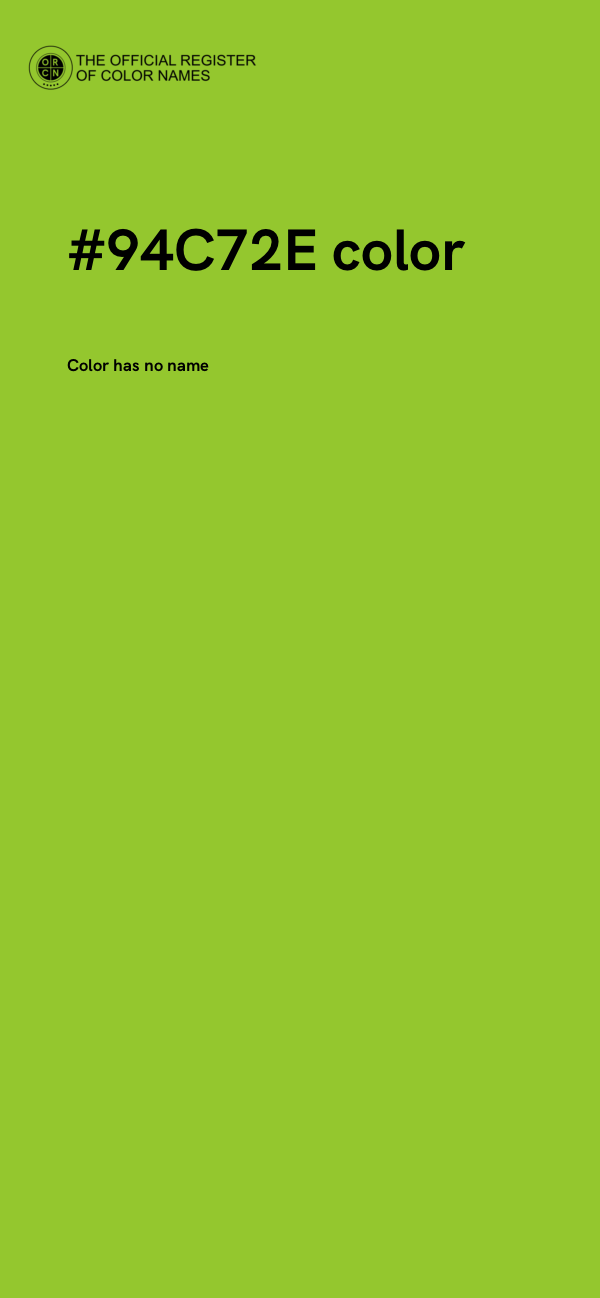 #94C72E color image