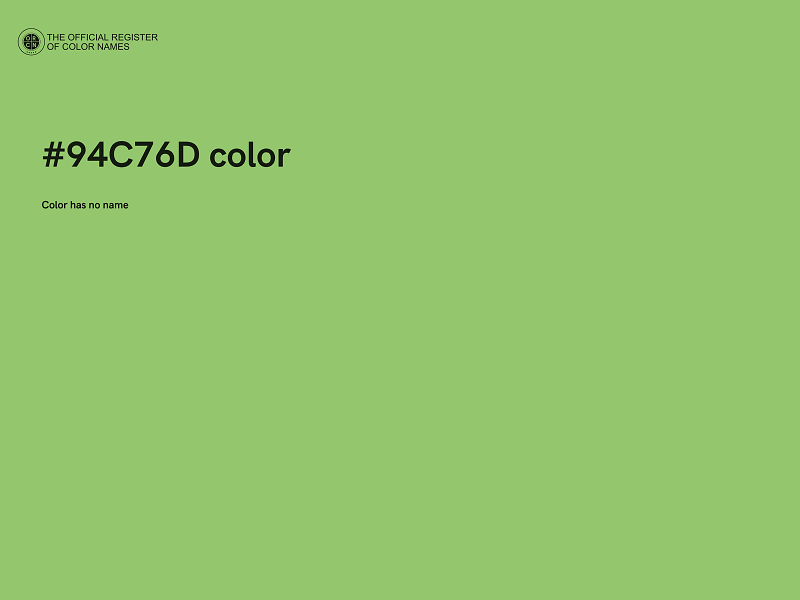 #94C76D color image