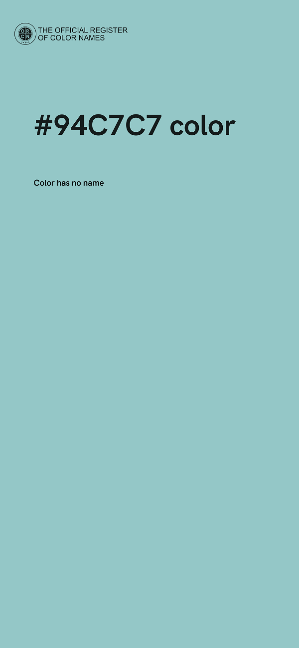 #94C7C7 color image