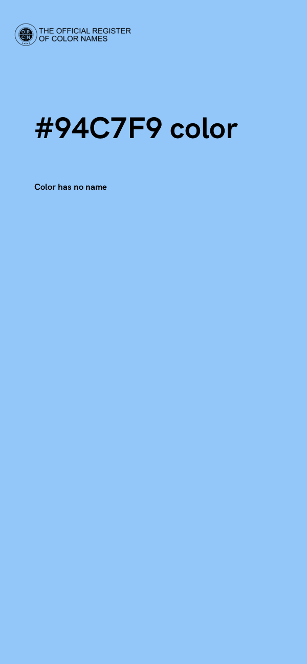 #94C7F9 color image
