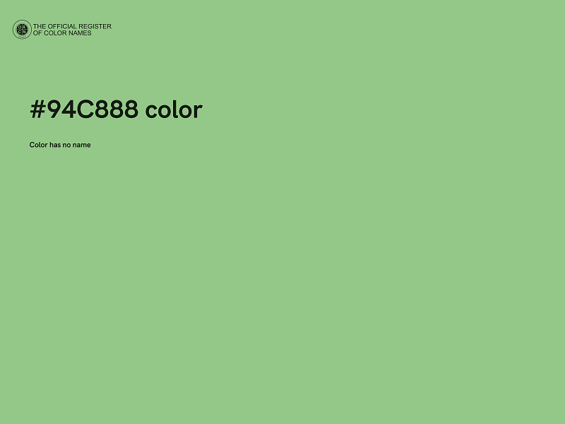 #94C888 color image