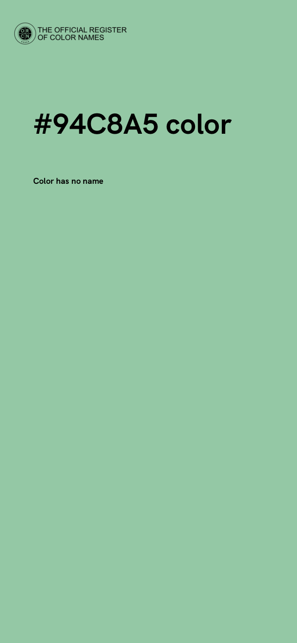#94C8A5 color image