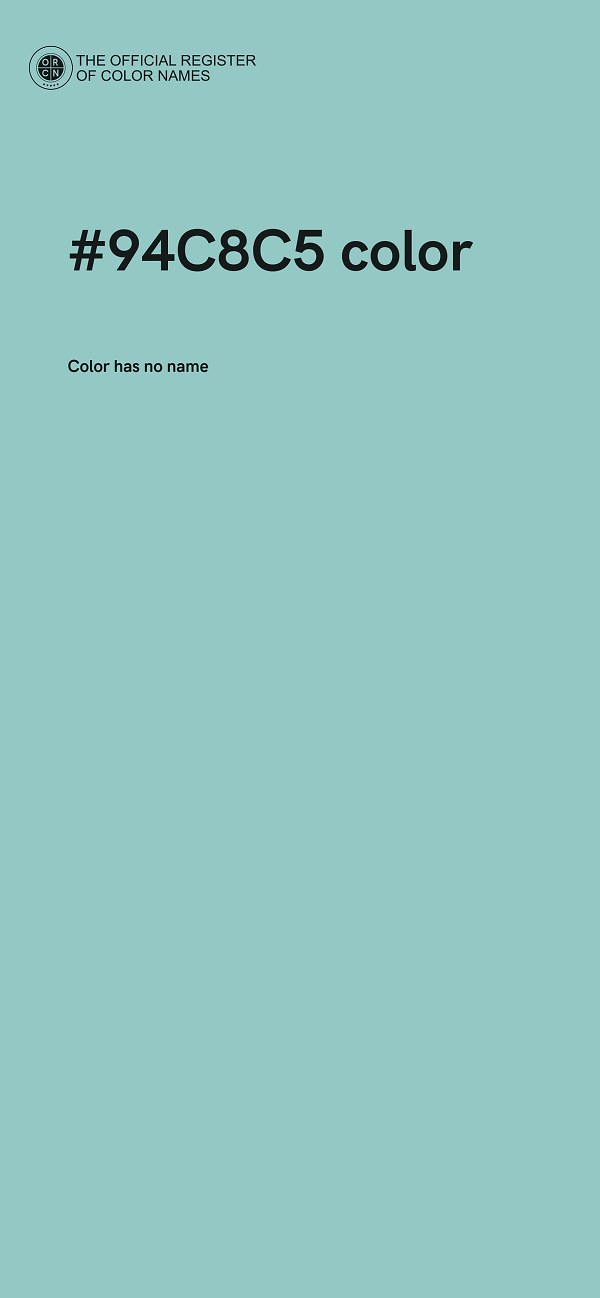 #94C8C5 color image