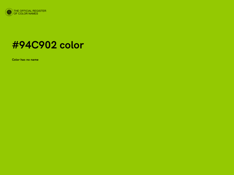 #94C902 color image