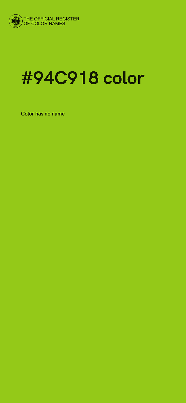 #94C918 color image