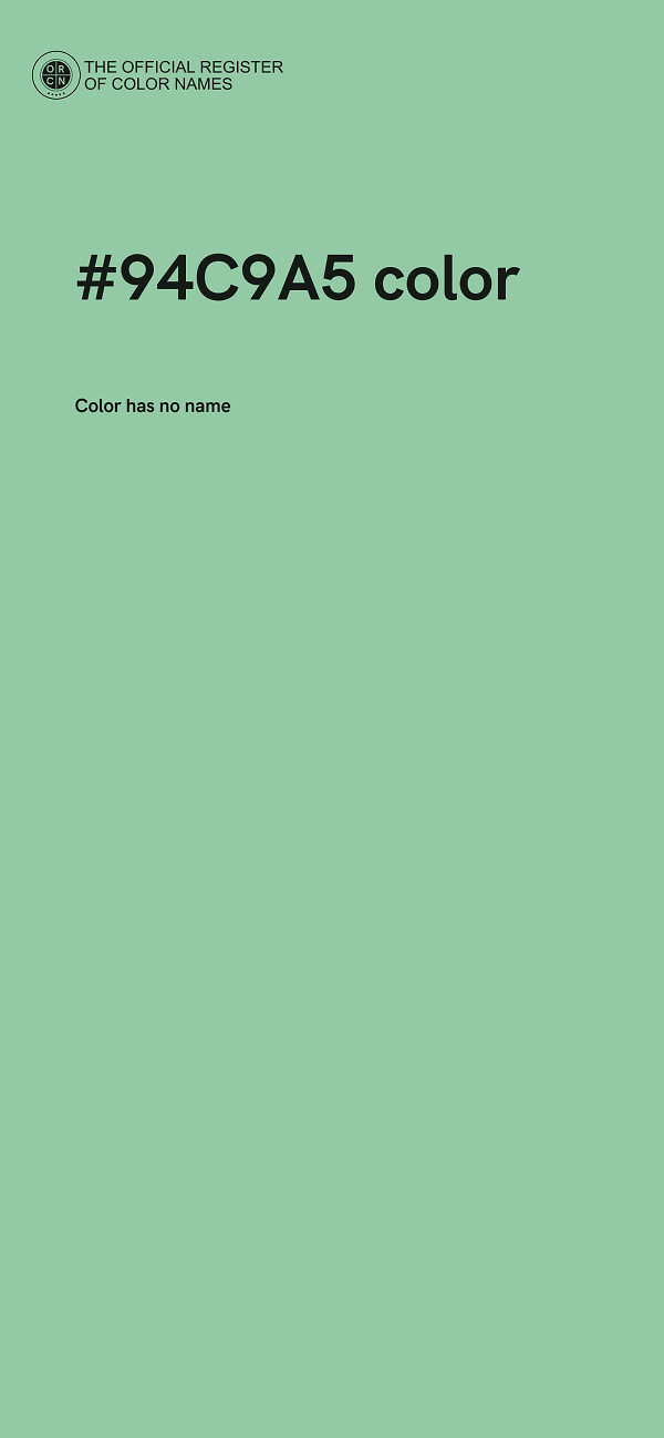 #94C9A5 color image