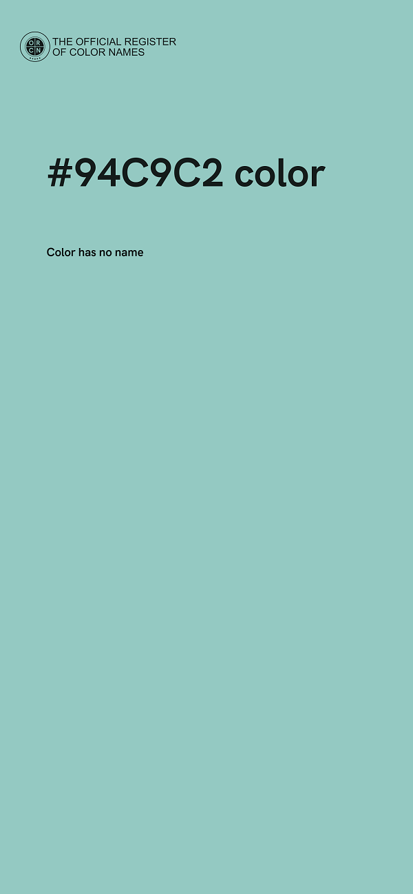 #94C9C2 color image