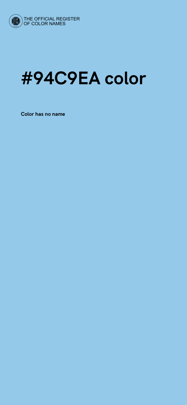 #94C9EA color image