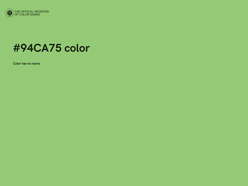 #94CA75 color image