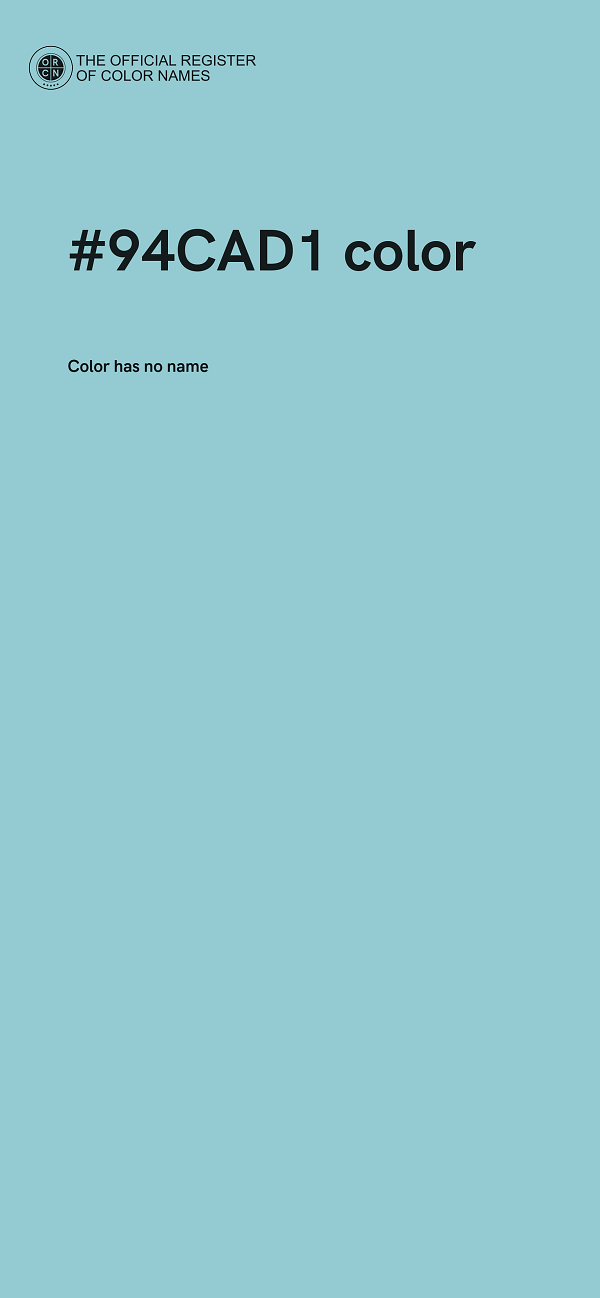 #94CAD1 color image