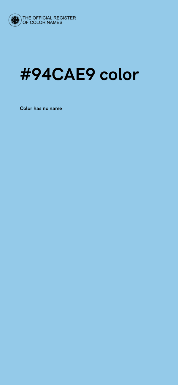 #94CAE9 color image