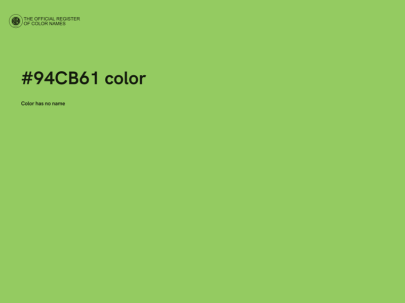 #94CB61 color image
