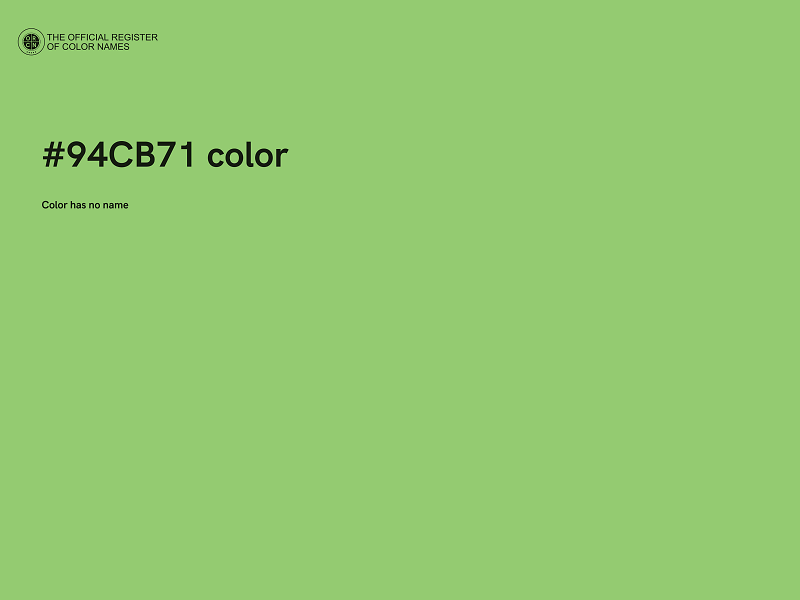 #94CB71 color image