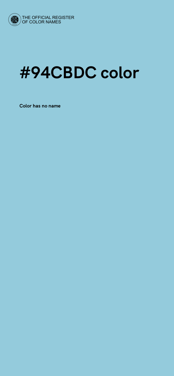 #94CBDC color image