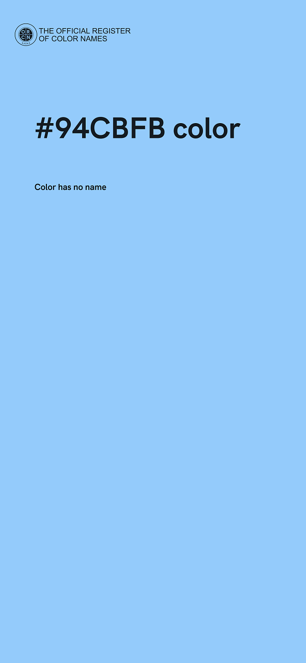 #94CBFB color image
