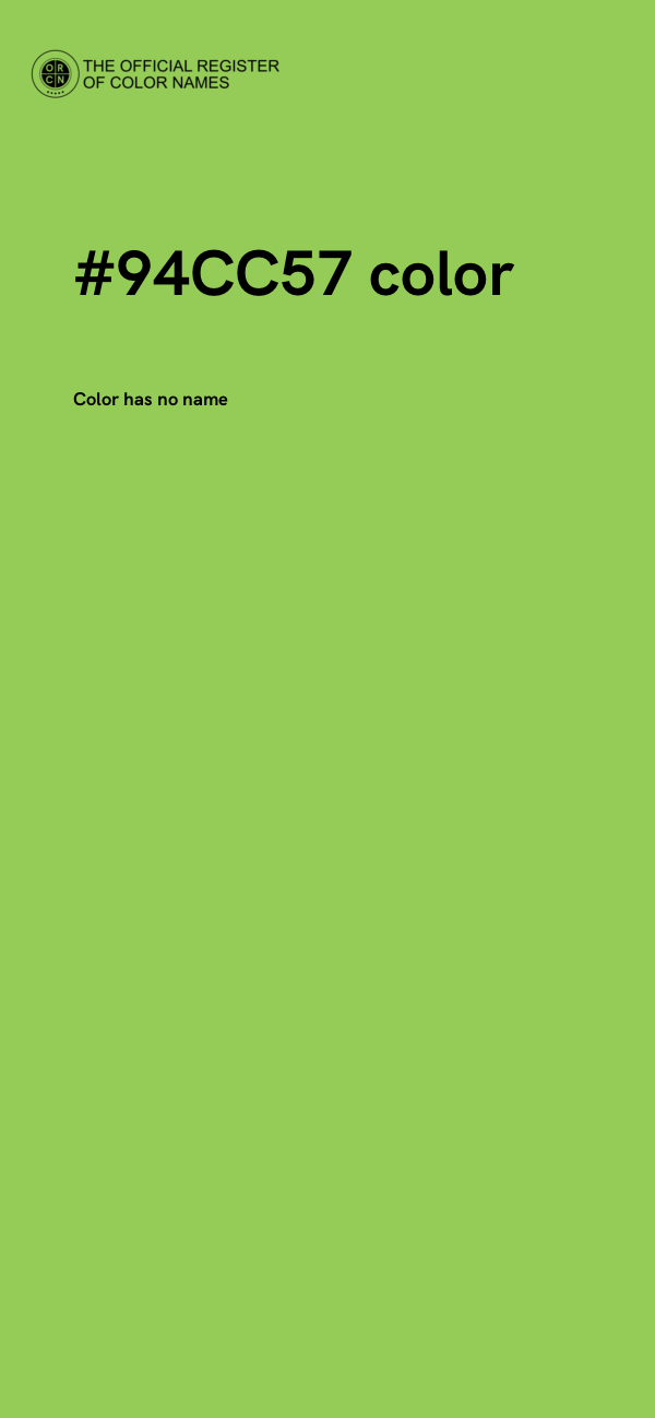 #94CC57 color image