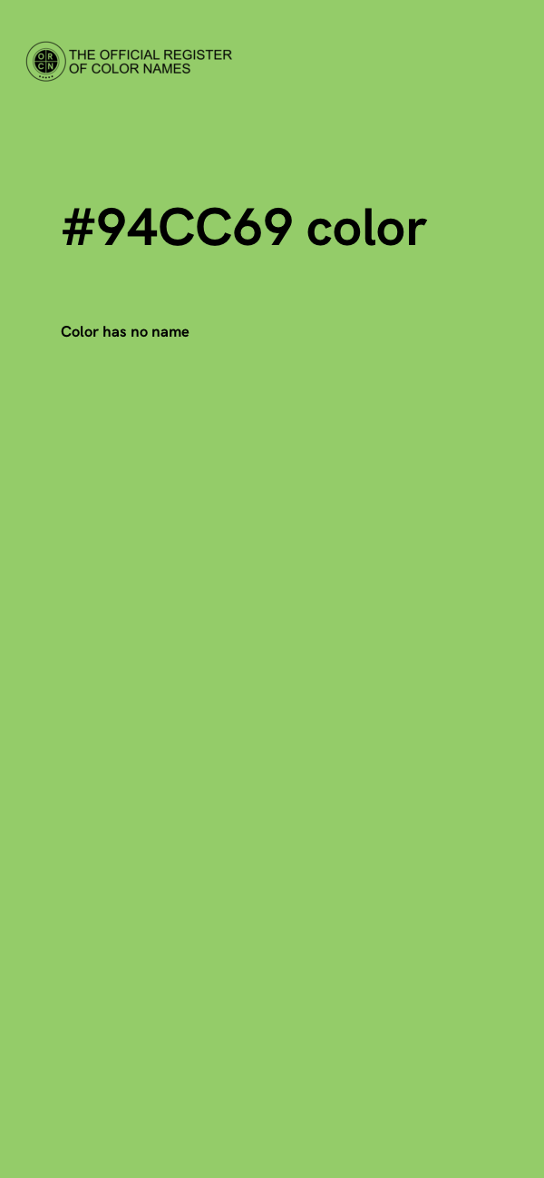 #94CC69 color image
