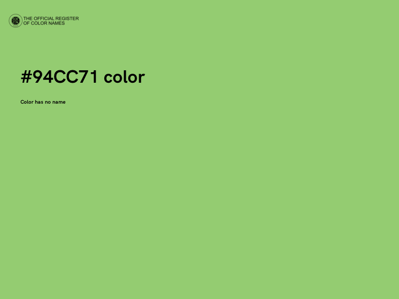 #94CC71 color image