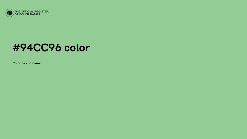 #94CC96 color image