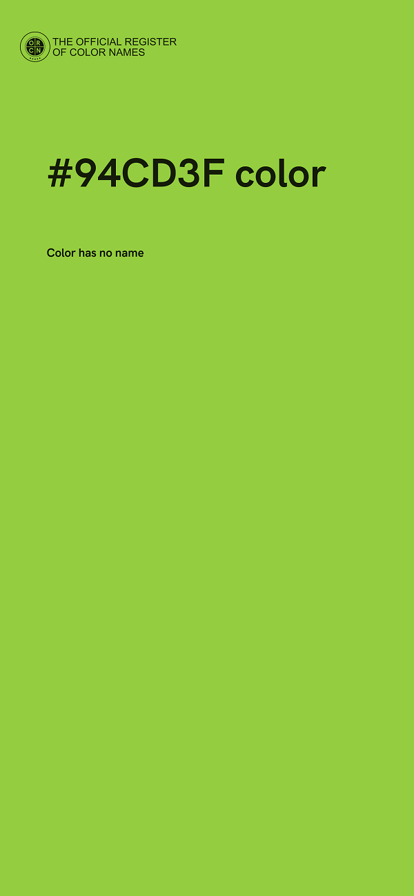 #94CD3F color image