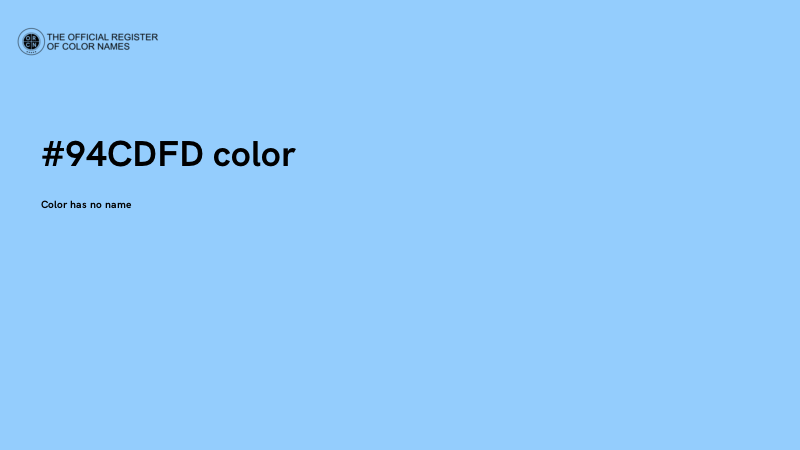 #94CDFD color image
