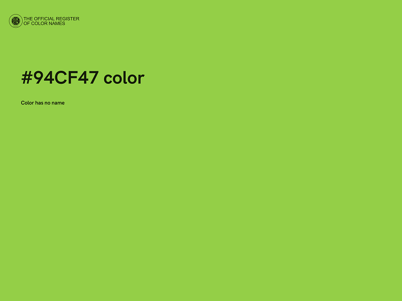 #94CF47 color image