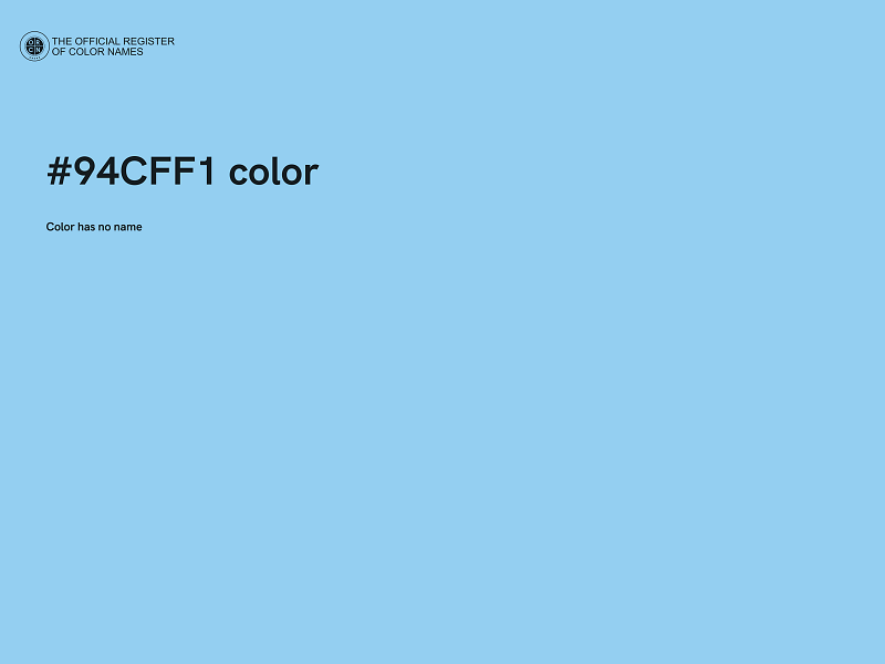 #94CFF1 color image