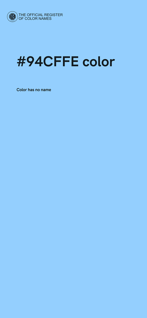 #94CFFE color image