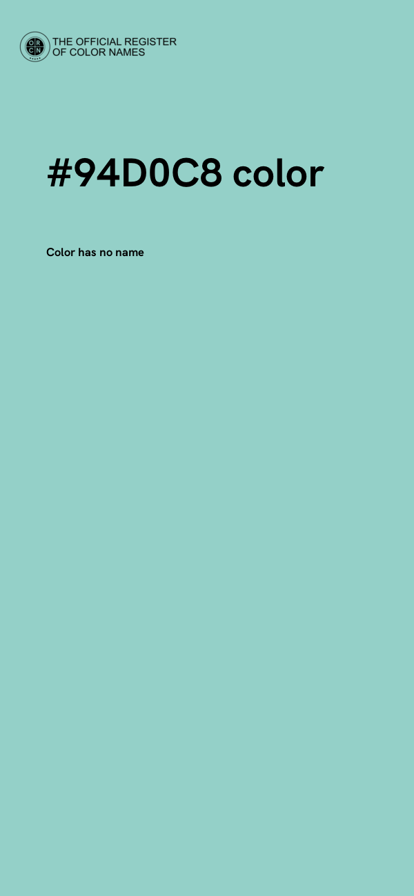 #94D0C8 color image