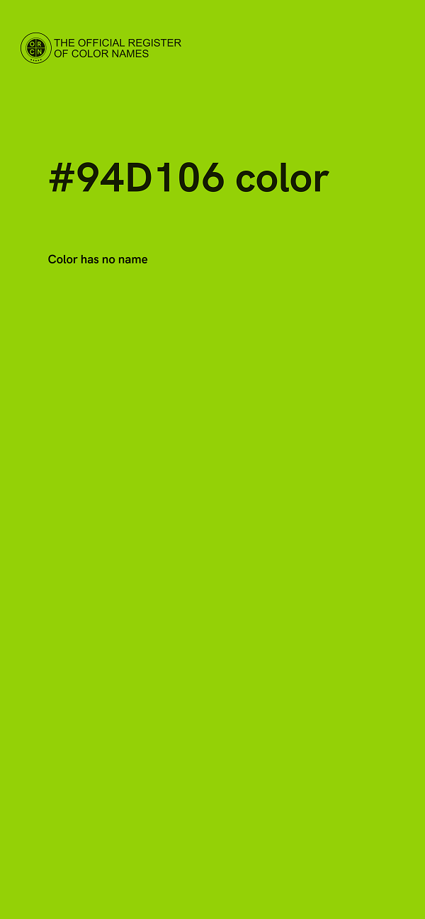 #94D106 color image